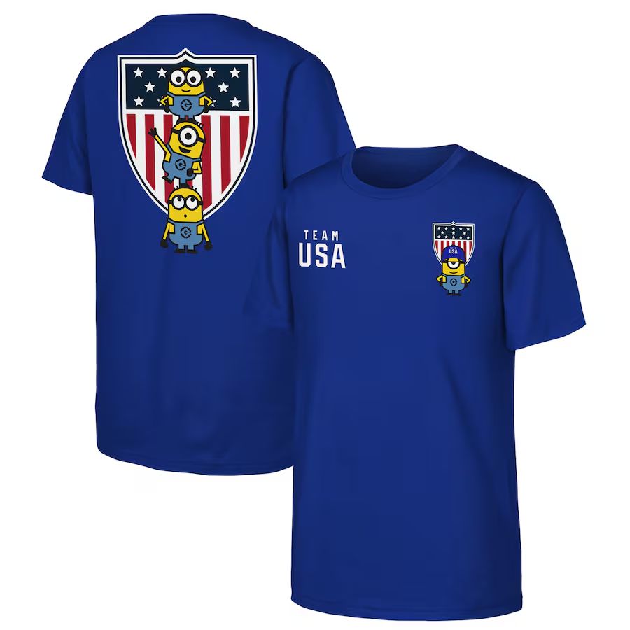 Men 2024 USA Champions blue nike t shirts style 4